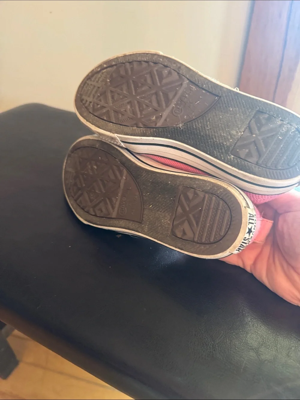 Converse Kids Pink Low-Top Knit Sneakers
